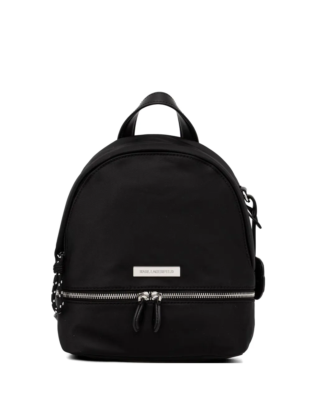 Karl Lagerfeld logo-plaque backpack - Nero