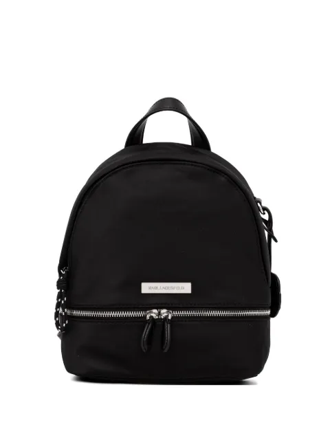 Karl Lagerfeld mochila con placa del logo