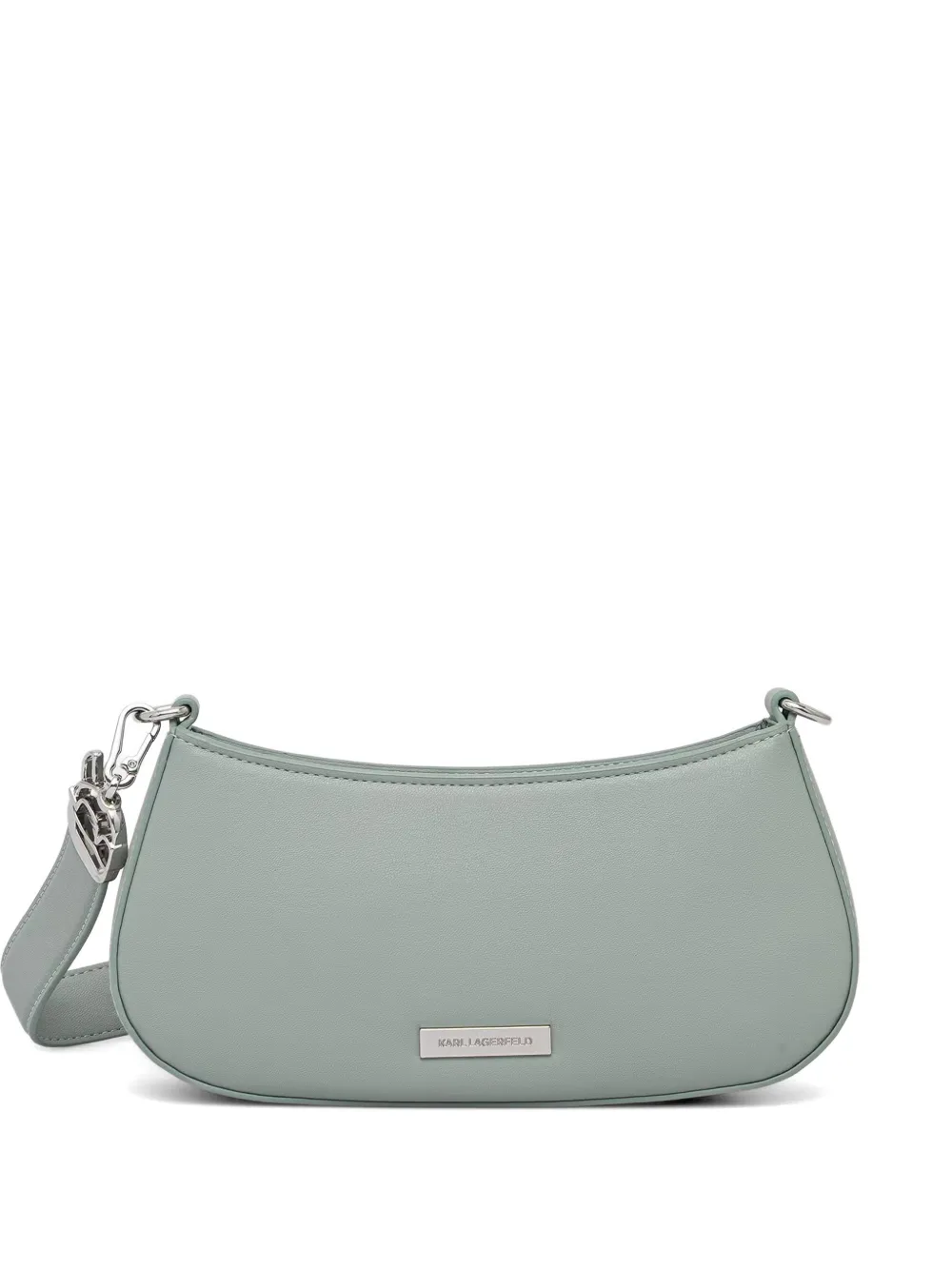 Karl Lagerfeld logo-plaque shoulder bag - Verde