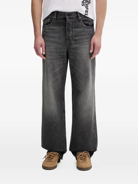 Karl Lagerfeld Jeans logo-patch straight-leg jeans