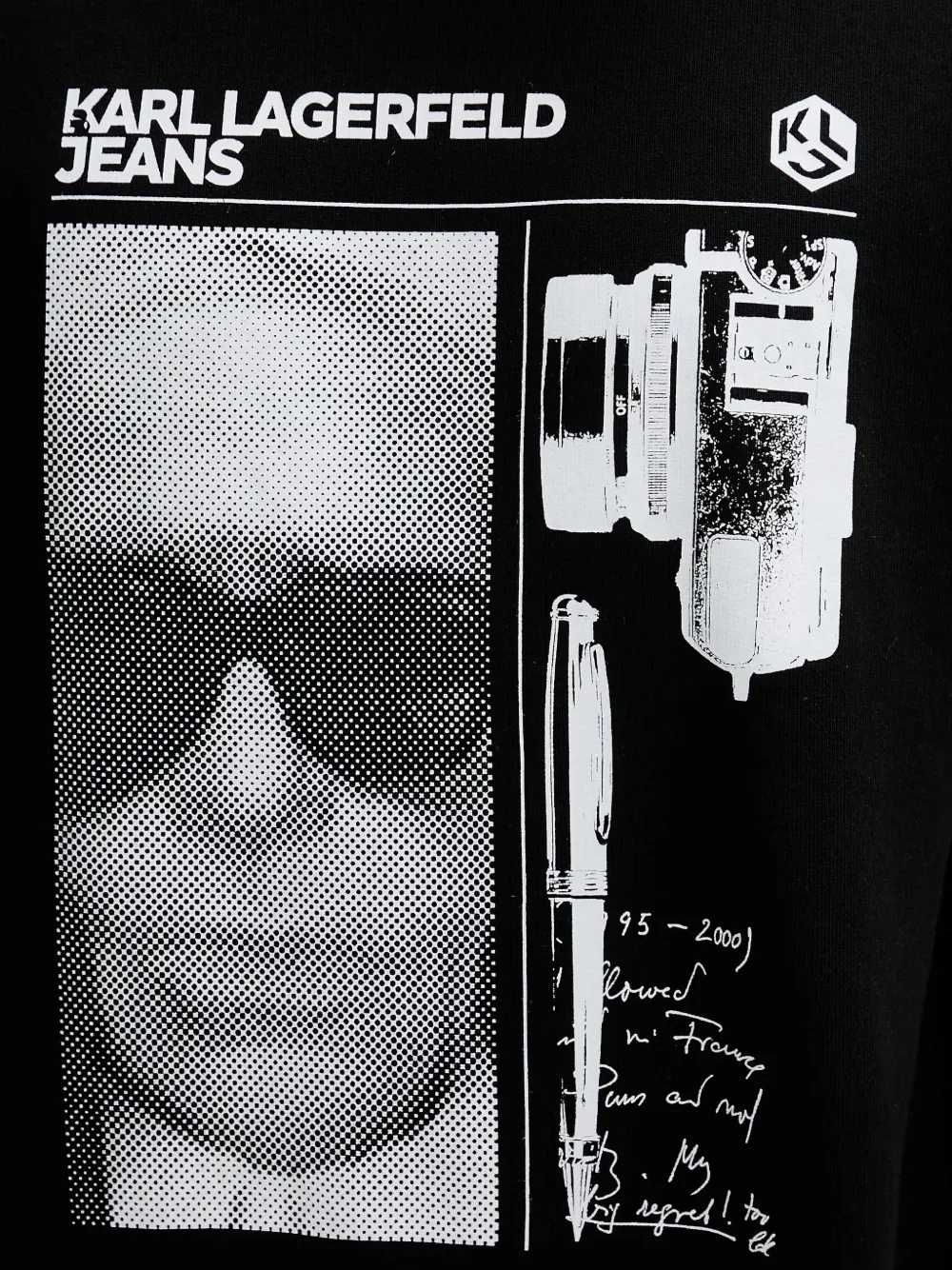 Karl Lagerfeld Jeans Sweater met print Zwart