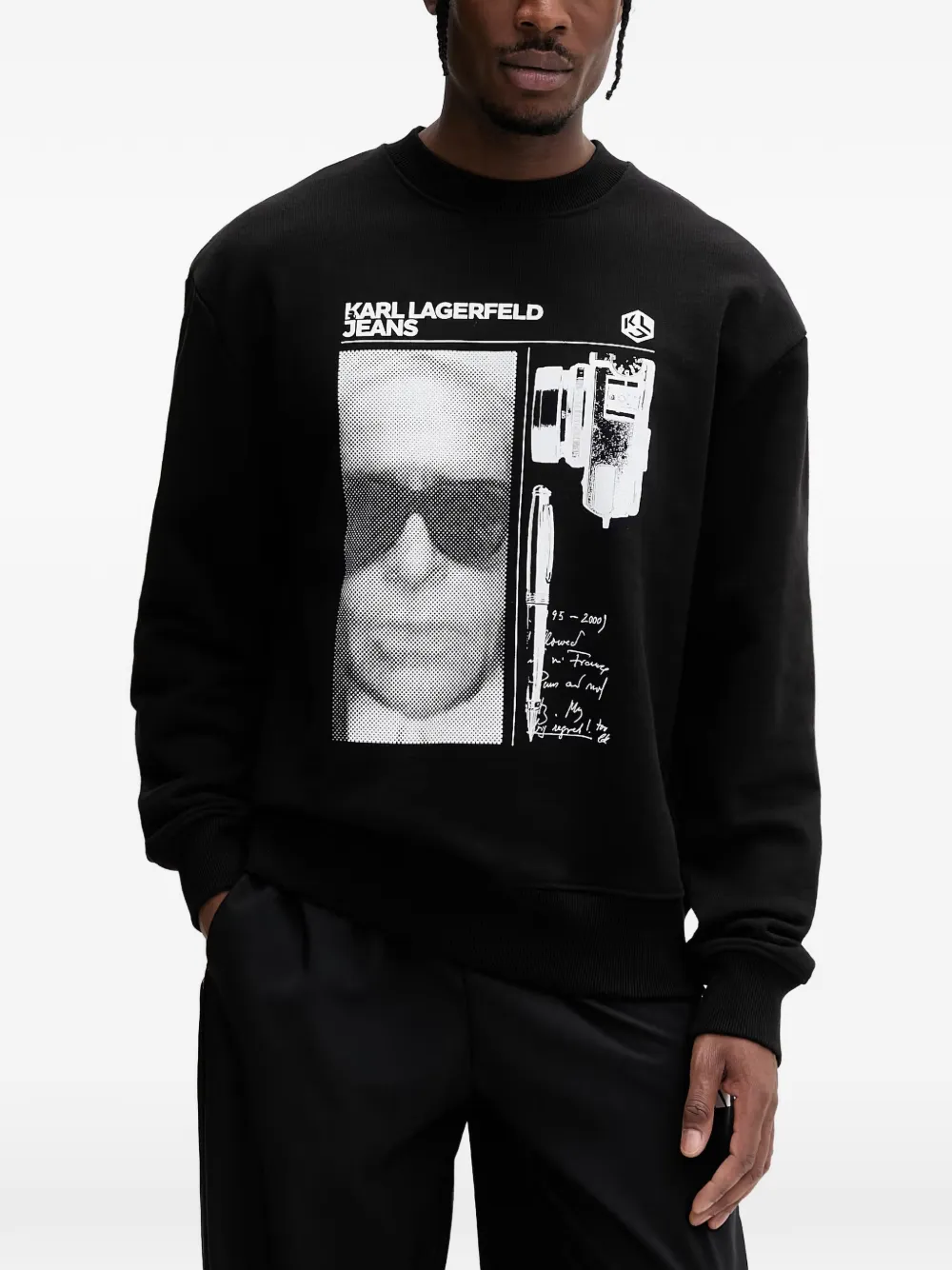Karl Lagerfeld Jeans graphic-print sweatshirt - Schwarz