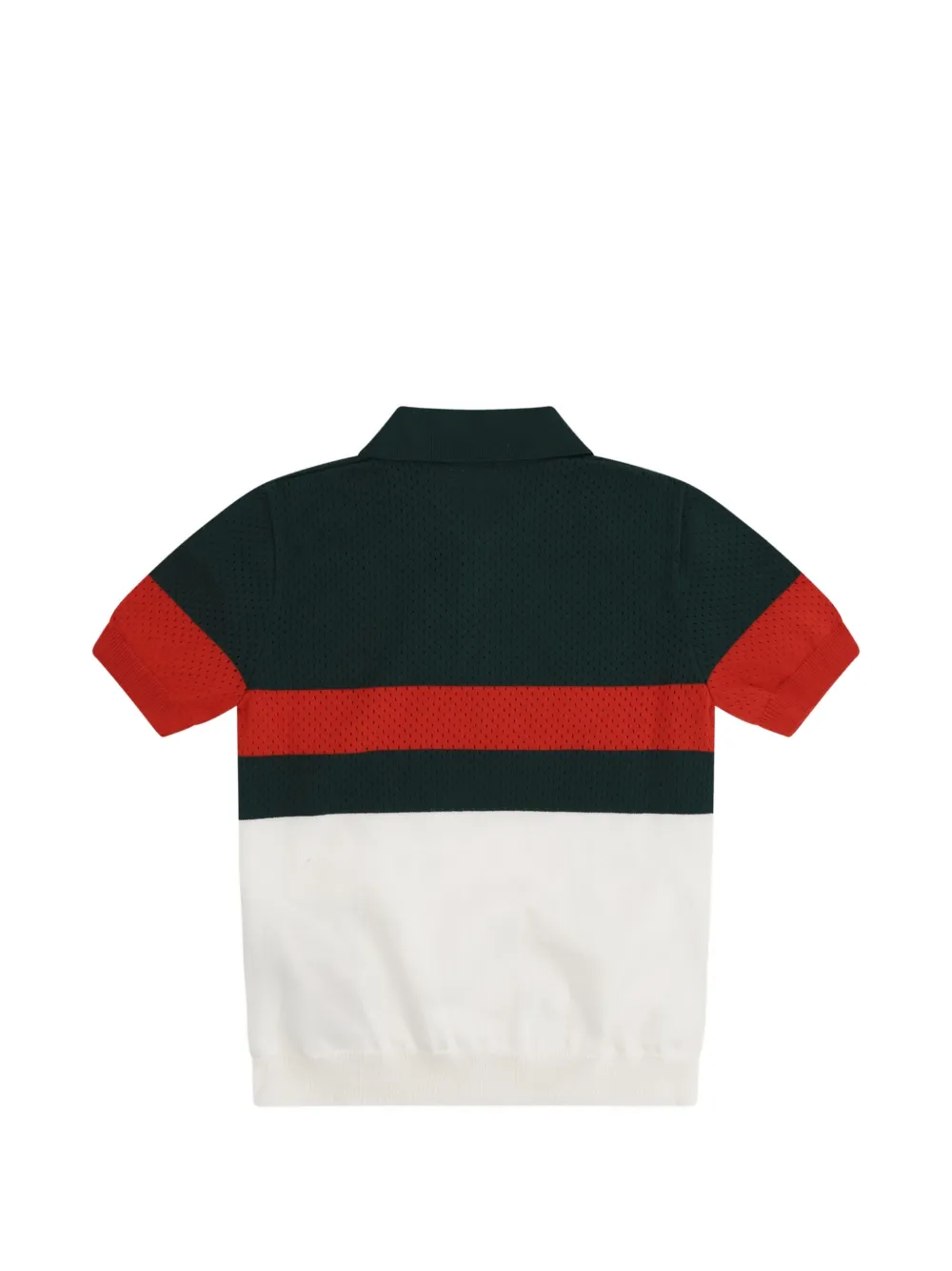 Gucci Kids Poloshirt met Web-streep Groen