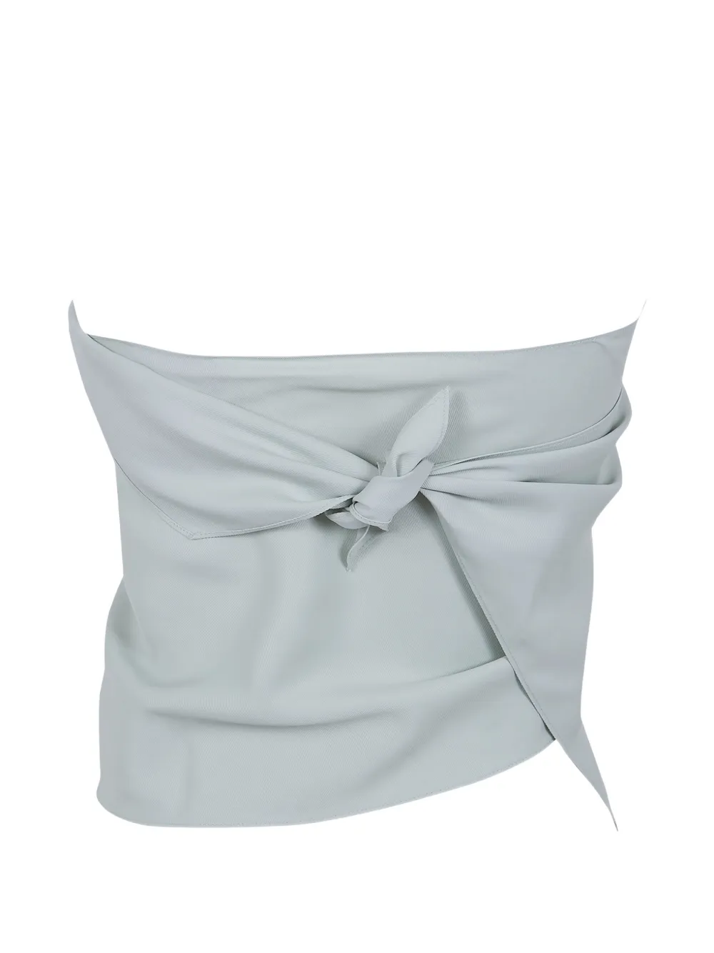 Alberta Ferretti knot-detail draped top - Blu