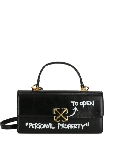 Off-White tote Arrows con placa del logo