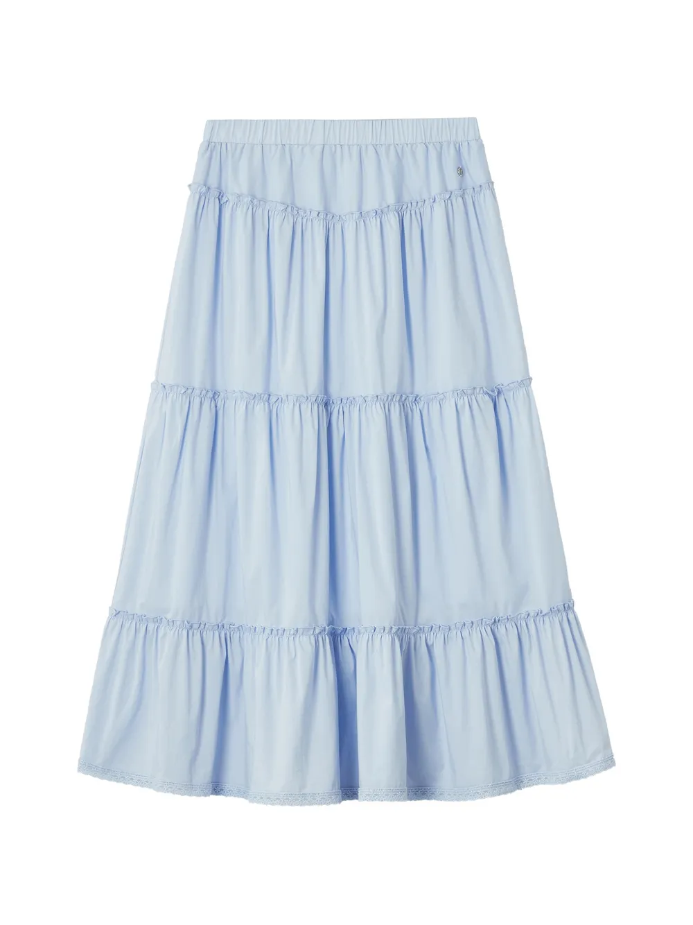 b+ab tiered ruffled midi skirt - Blu