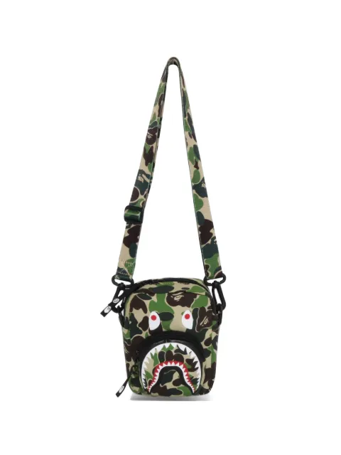 A BATHING APE® Shark camouflage-print messenger bag