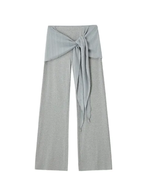 b+ab scarf-detail track pants