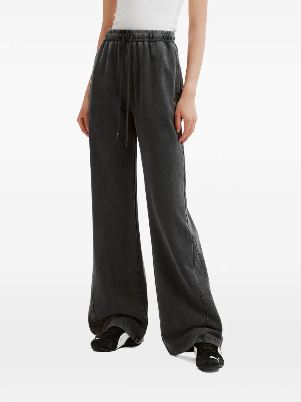 tout a coup Broek met trekkoord Grijs
