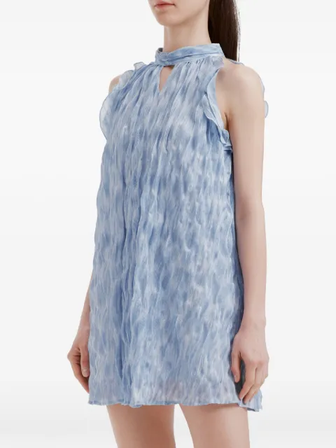 b+ab crinkled mini dress