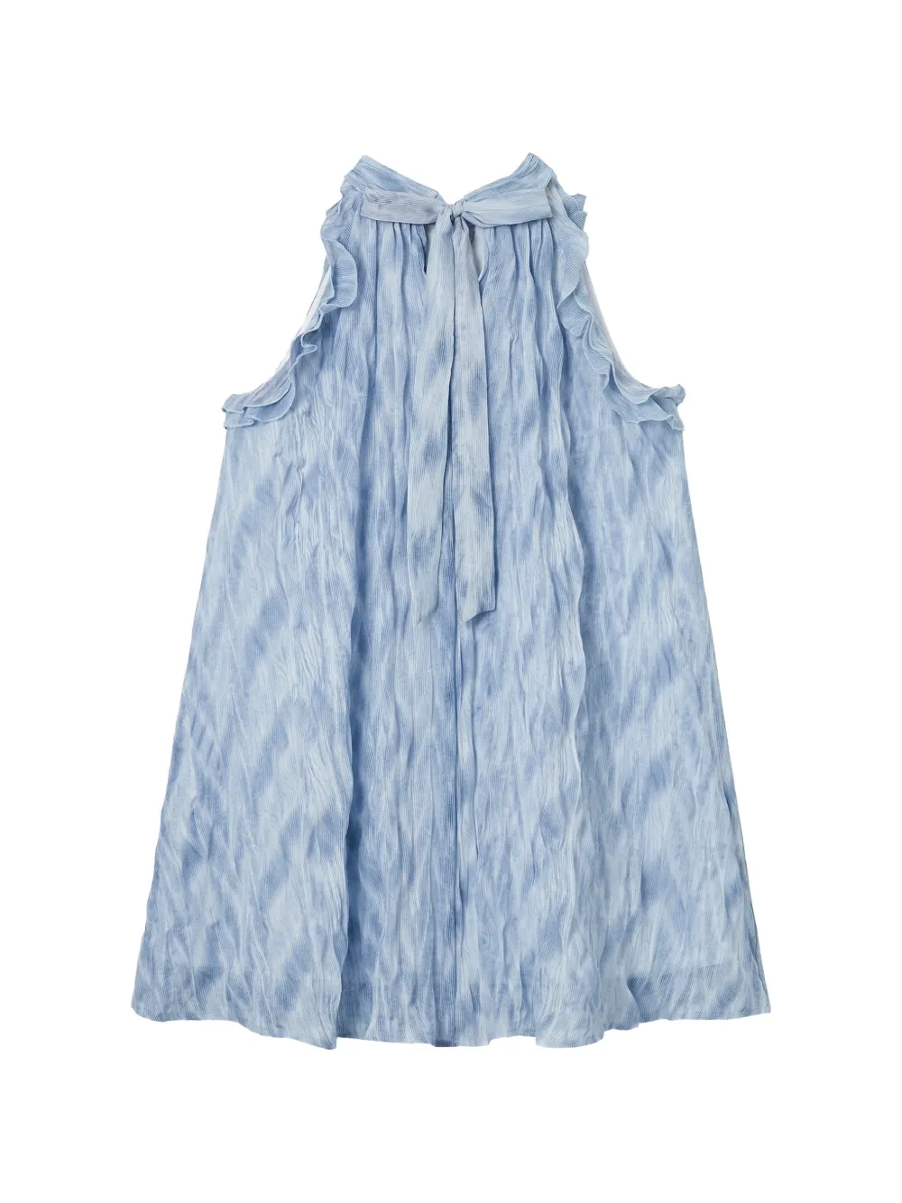 b+ab Gekreukte mini-jurk Blauw