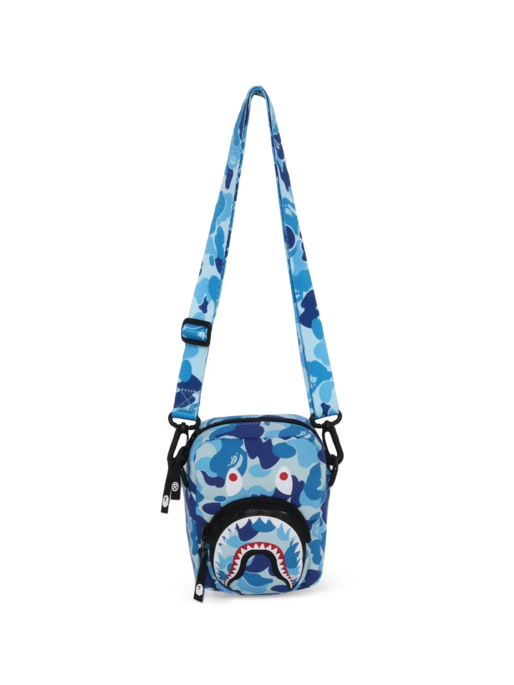 A BATHING APE® ABC Camo Shark messenger bag - Blu