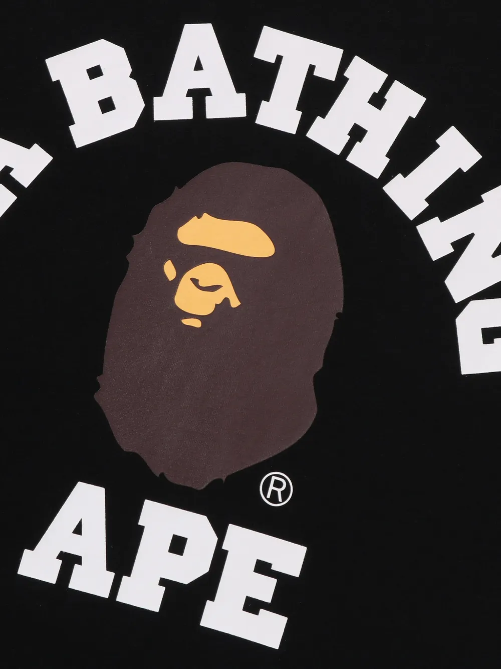 A BATHING APE Omkeerbaar T-shirt met camouflageprint Zwart