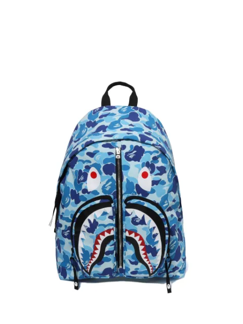 A BATHING APE® shark-motif camouflage-print backpack