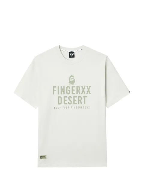 FINGERCROXX logo-print T-shirt