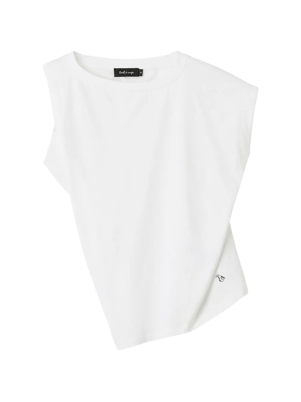 tout a coup logo-appliqué T-shirt - Bianco