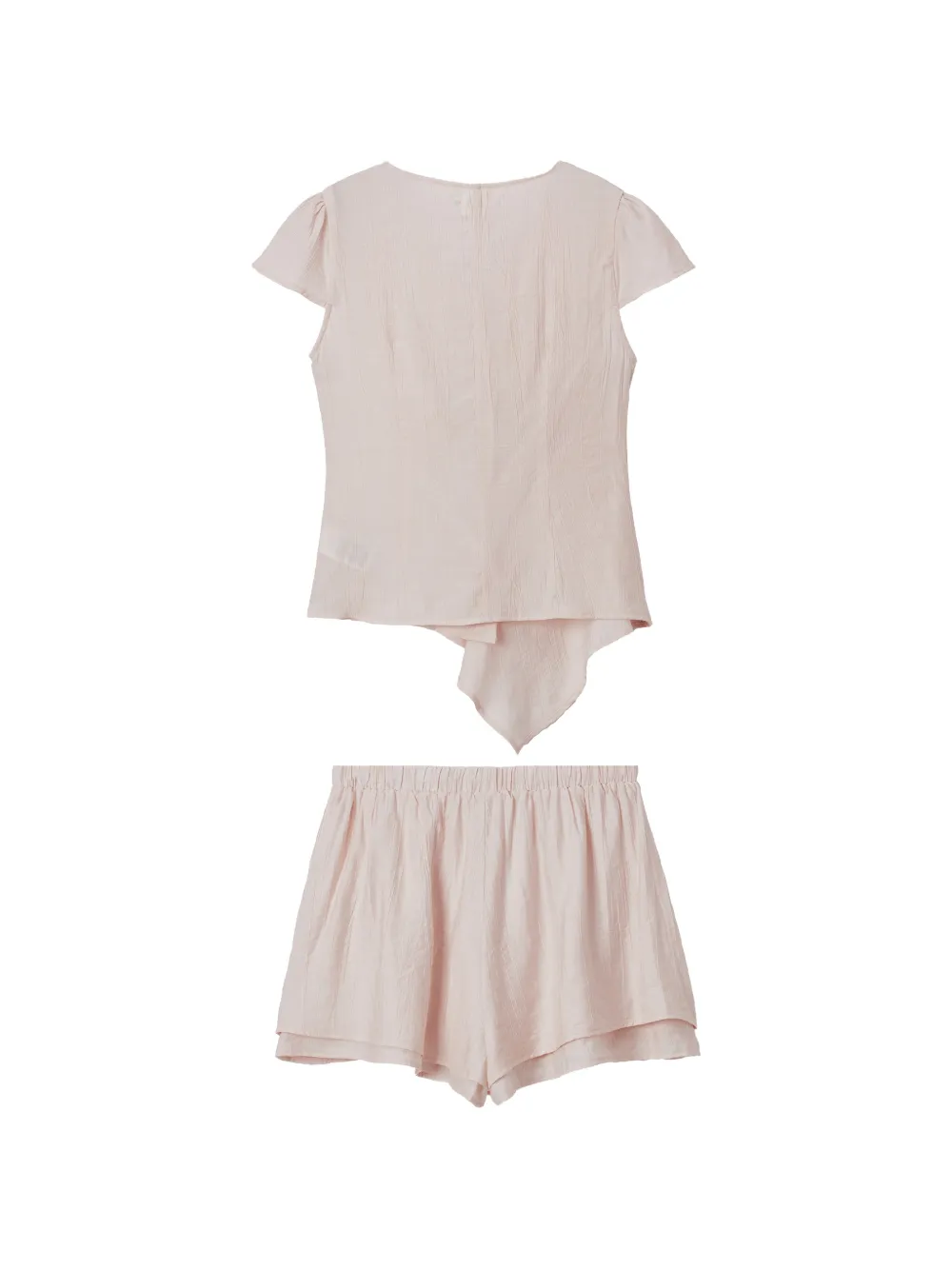 b+ab Shorts met ruches Roze