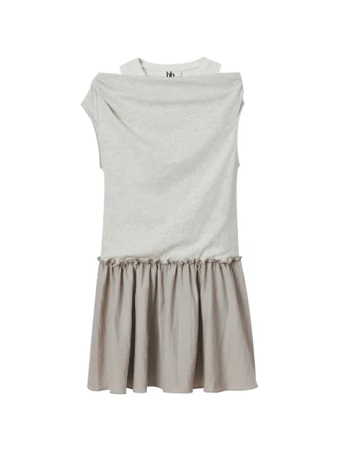 b+ab layered ruffled mini dress