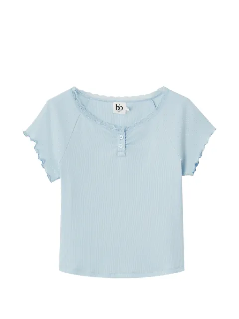 b+ab lace-trim ribbed T-shirt
