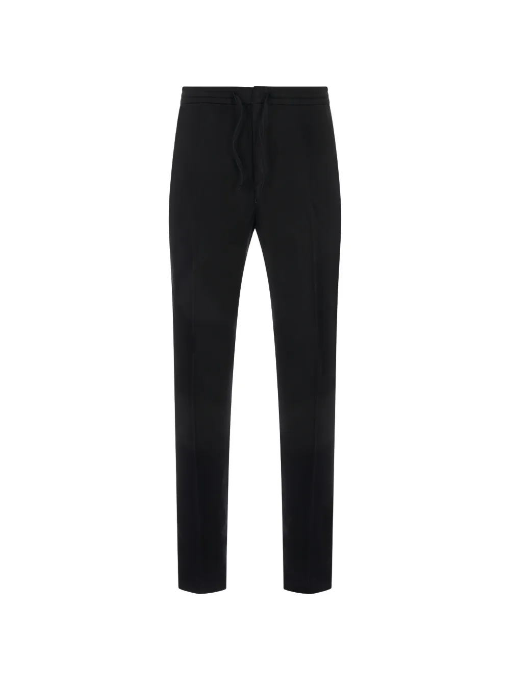 Canali drawstring straight-leg trousers - Nero