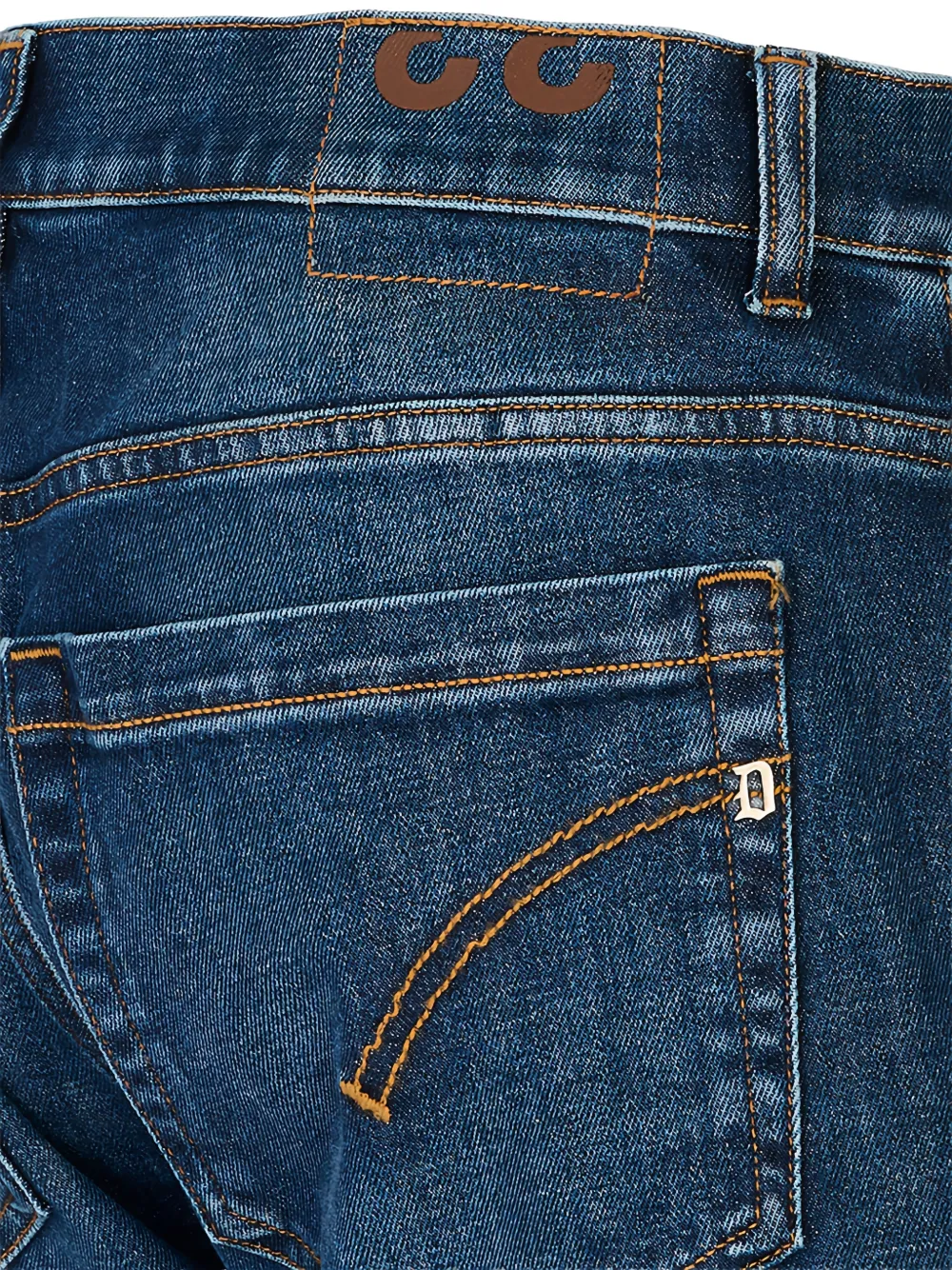 DONDUP Skinny jeans met logoplakkaat Blauw