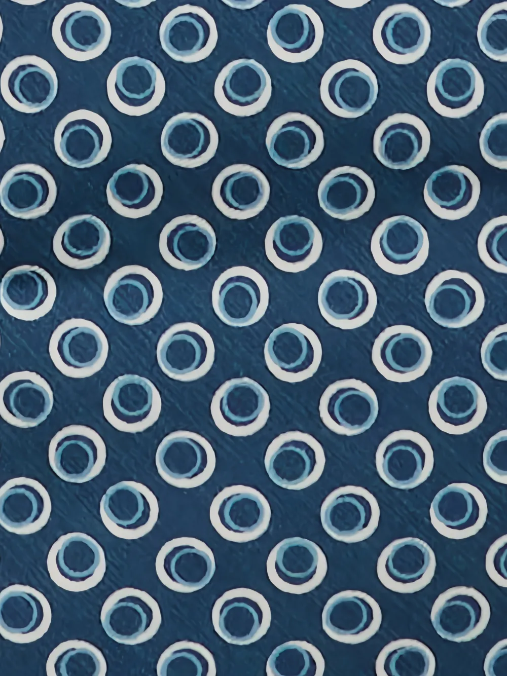  Kiton Corbata Con Estampado Geométrico - Azul 