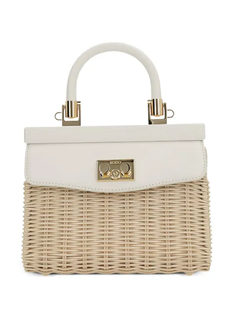Rodo Paris wicker tote bag