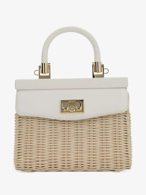 Rodo Paris wicker tote bag