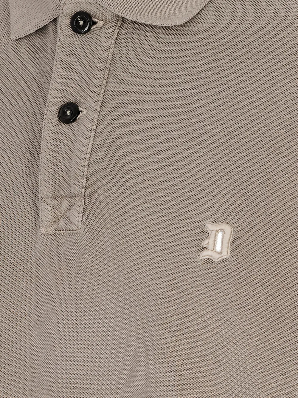 DONDUP Poloshirt met geborduurd logo Beige