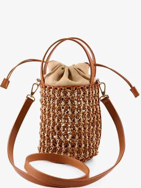 Rodo Rebecca woven-design tote bag