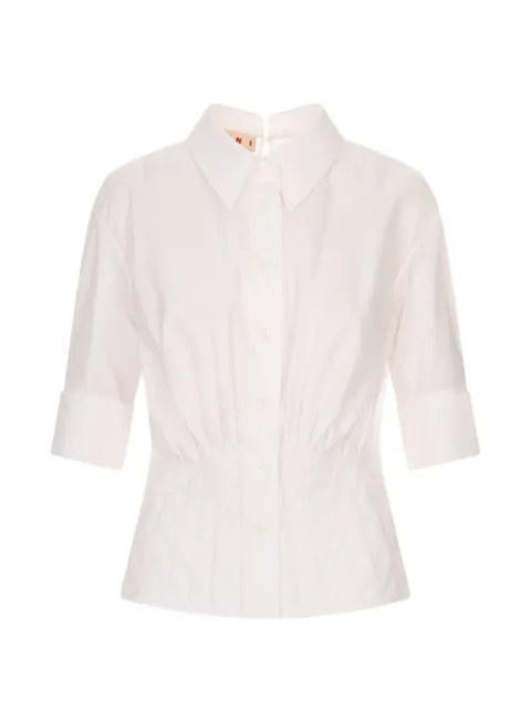 Marni pleated short-sleeve shirt