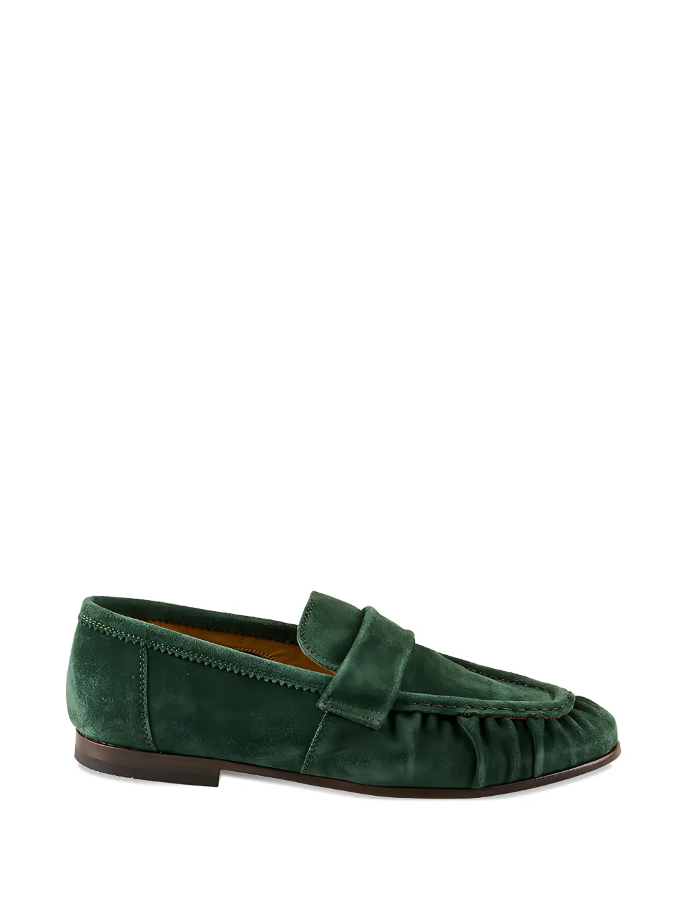 sturlini firenze ruched-detail loafers - Verde