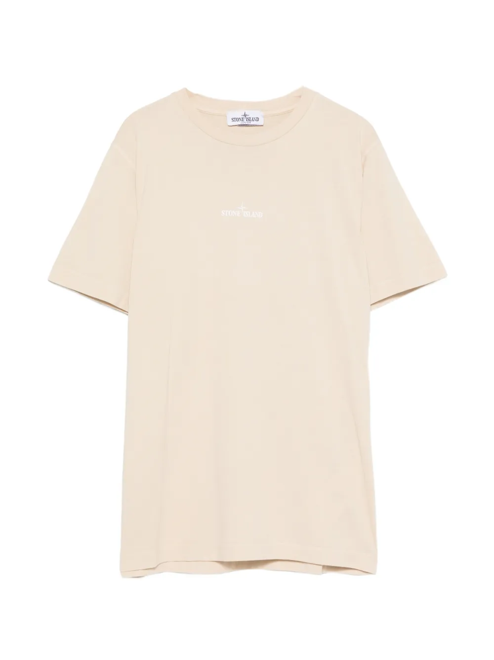 Stone Island Junior logo-print Compass T-shirt - Toni neutri