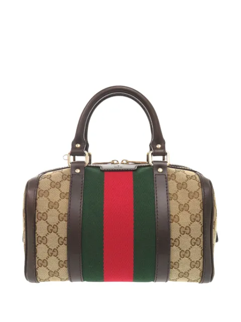 Gucci Pre-Owned 2000-2015 スモール GGキャンバス ウェブ ジョイ ボストンバッグ サッチェル