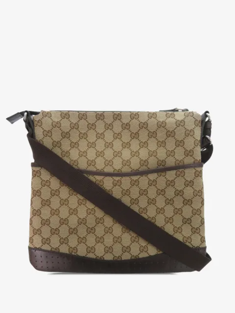 Gucci Pre-Owned GG 帆布斜挎包（2000-2015年典藏款）