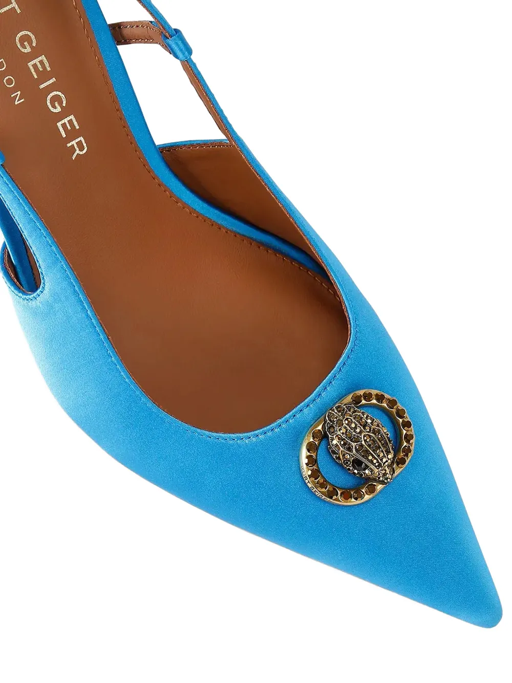 Kurt Geiger London plaque sling-back pumps Blauw