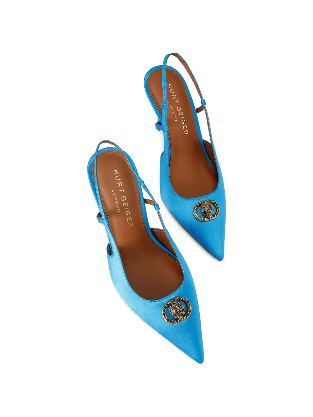 Kurt Geiger London plaque sling-back pumps Blauw