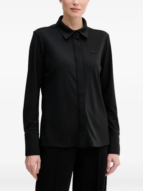 Lacoste logo-patch long-sleeve shirt
