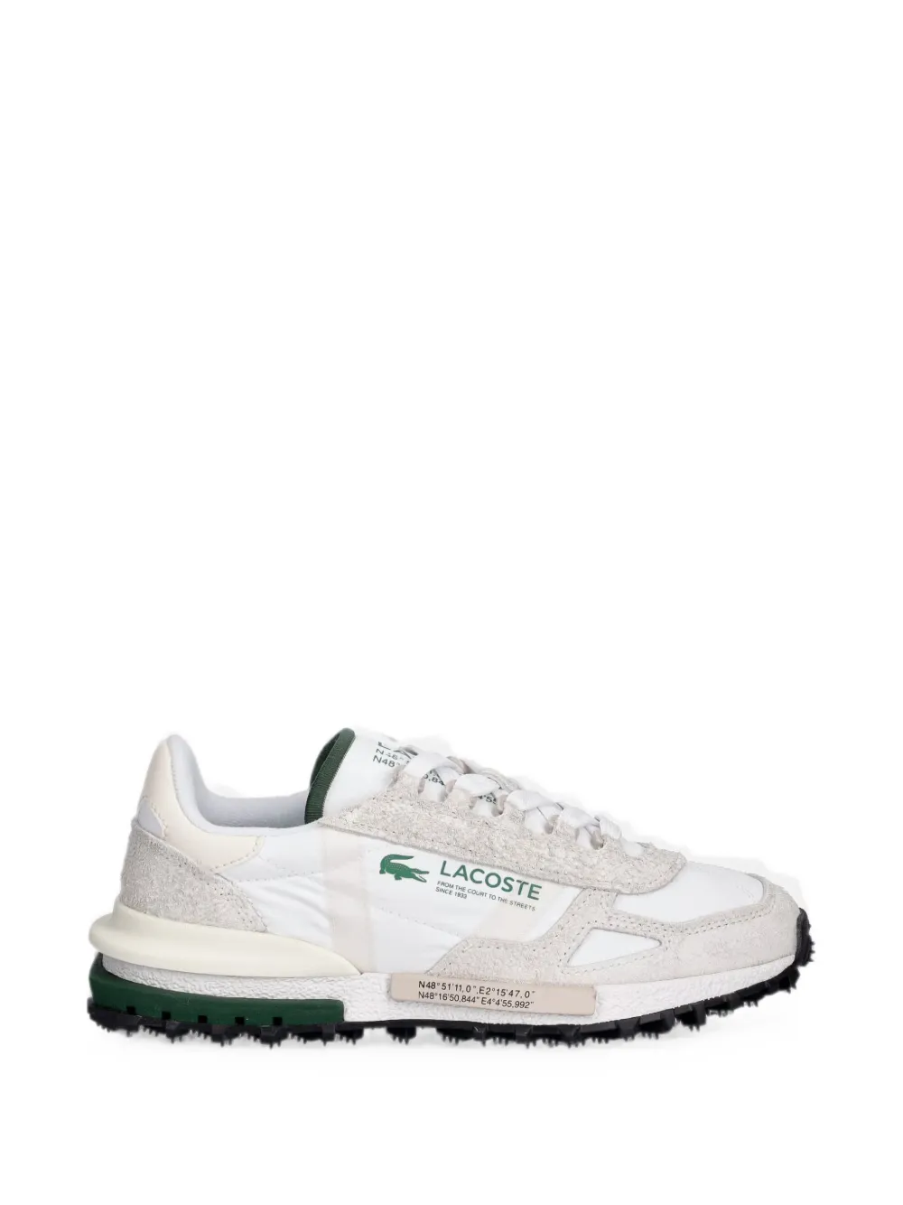 Lacoste Elite Active logo-print panelled sneakers - Weiß
