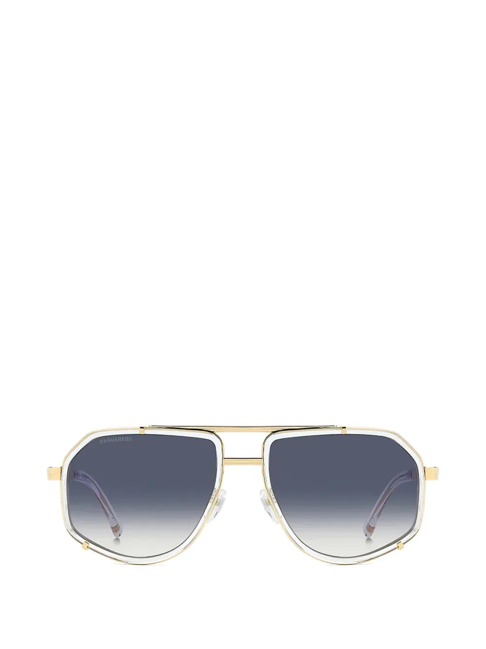 DSQUARED2 EYEWEAR geometric-frame sunglasses - Gold