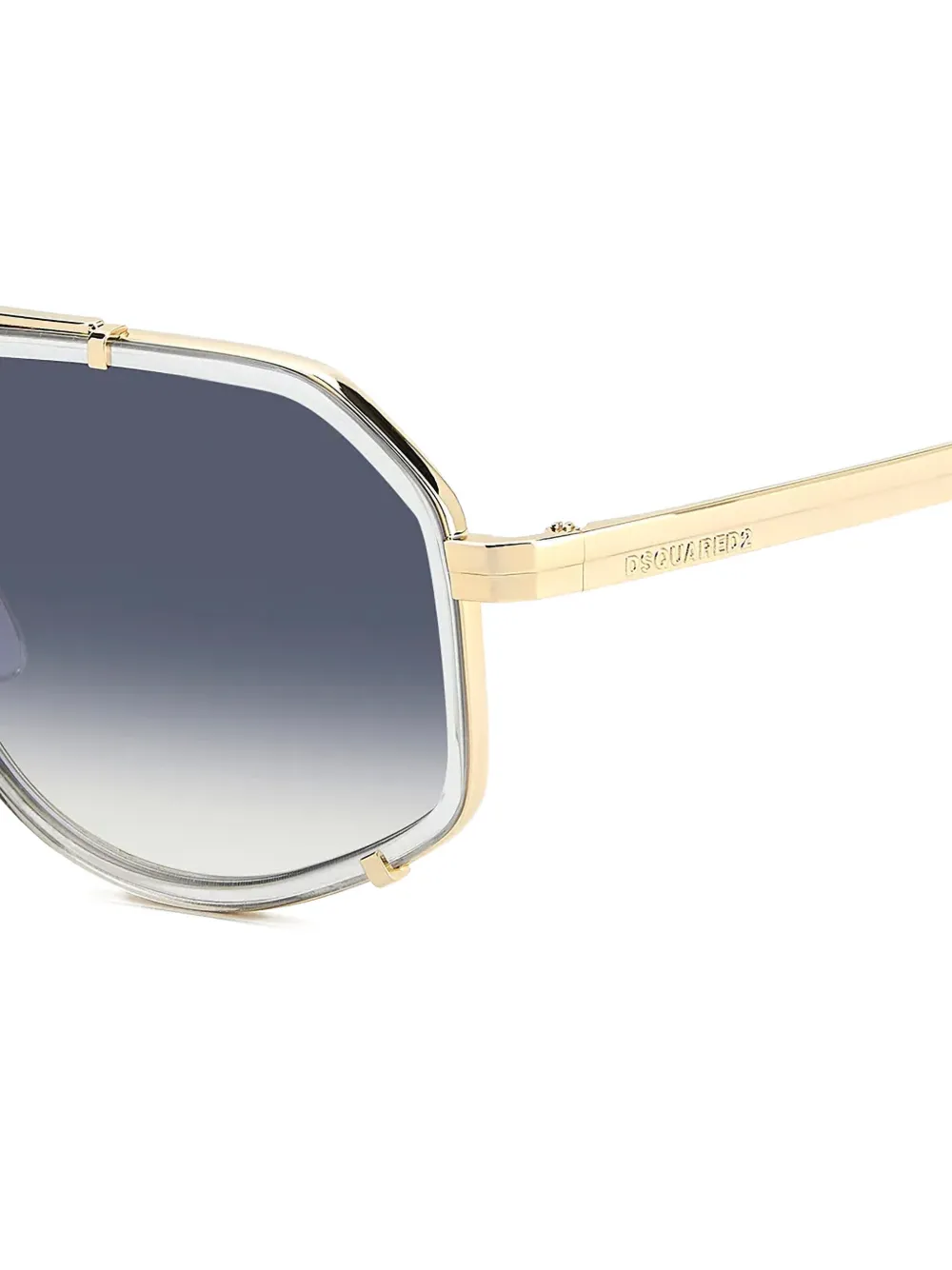 DSQUARED2 EYEWEAR Zonnebril met geometrisch montuur Goud