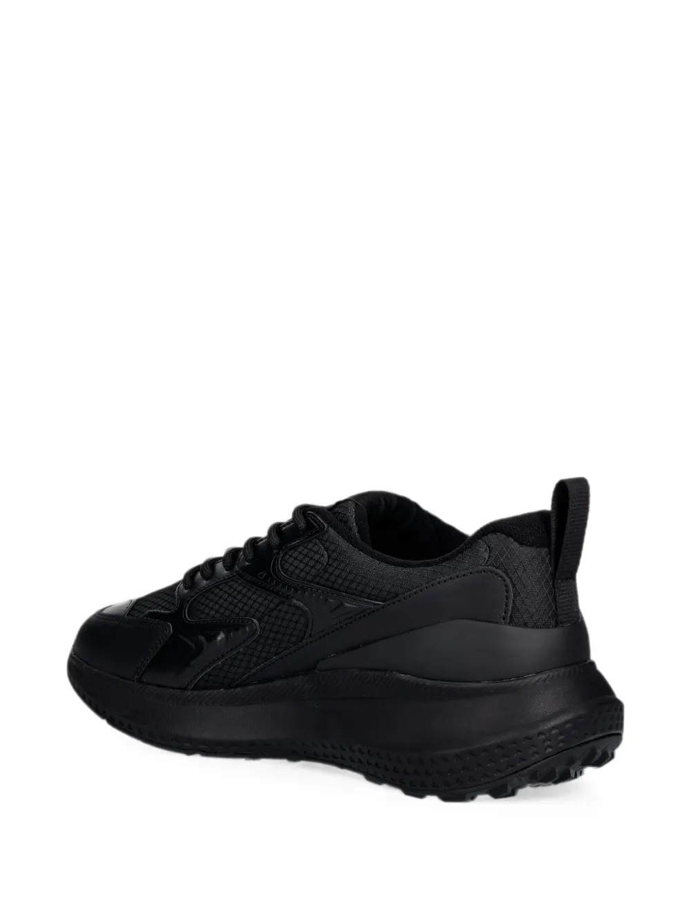 Lacoste L003 Evo panelled logo-patch sneakers Zwart