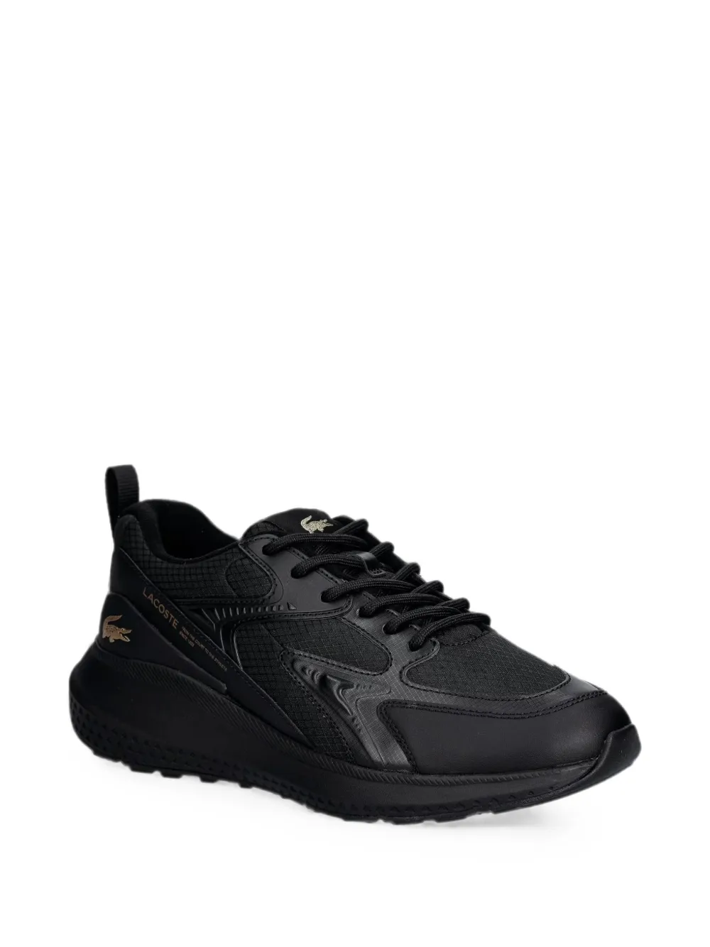 Lacoste L003 Evo panelled logo-patch sneakers Zwart