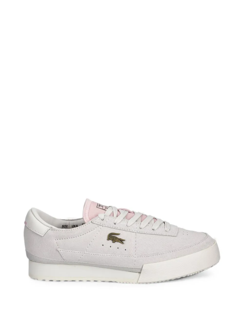 Lacoste Aura logo-plaque suede sneakers - Grau