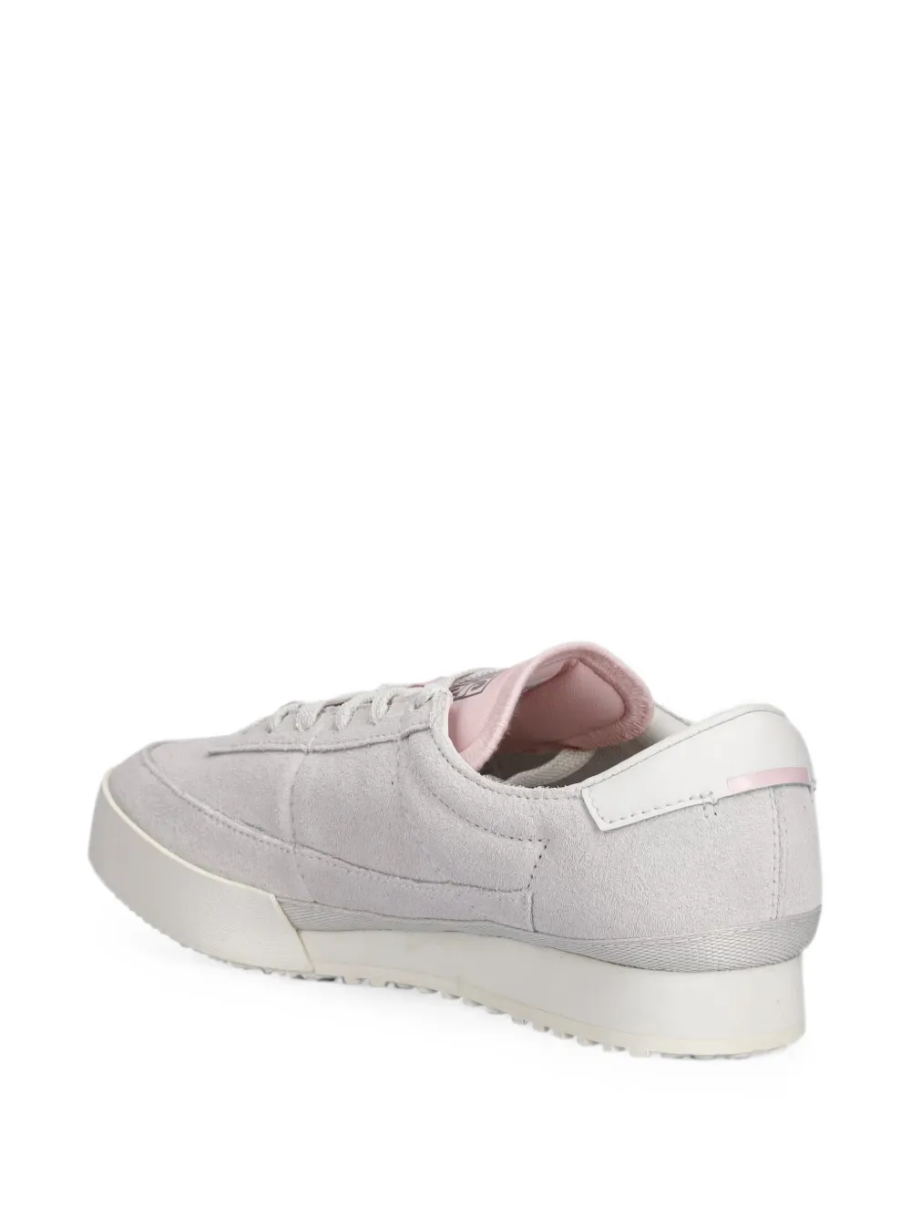 Lacoste Aura logo-plaque suede sneakers Grijs