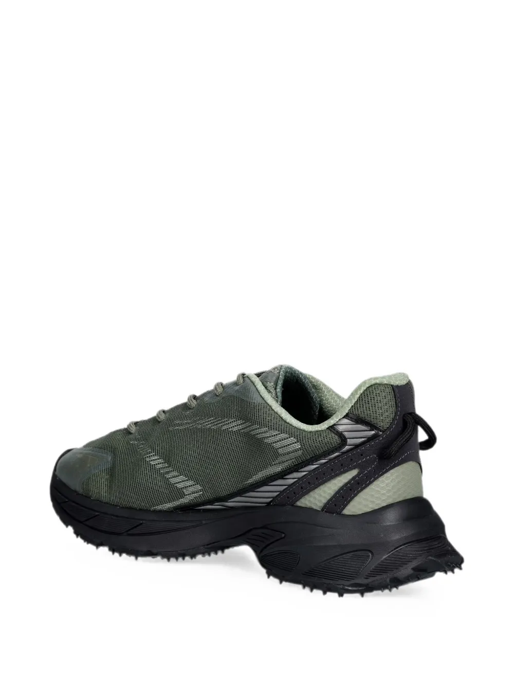Lacoste L003 Neo Shot logo-patch mesh sneakers Groen