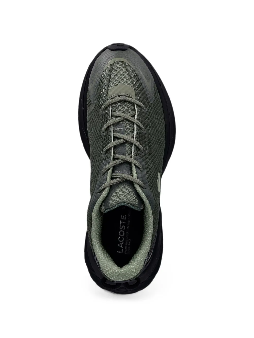 Lacoste L003 Neo Shot logo-patch mesh sneakers Groen
