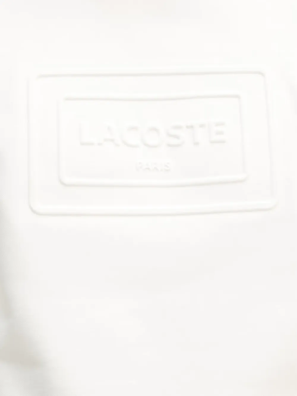 Lacoste Sweater met logo-reliëf Wit