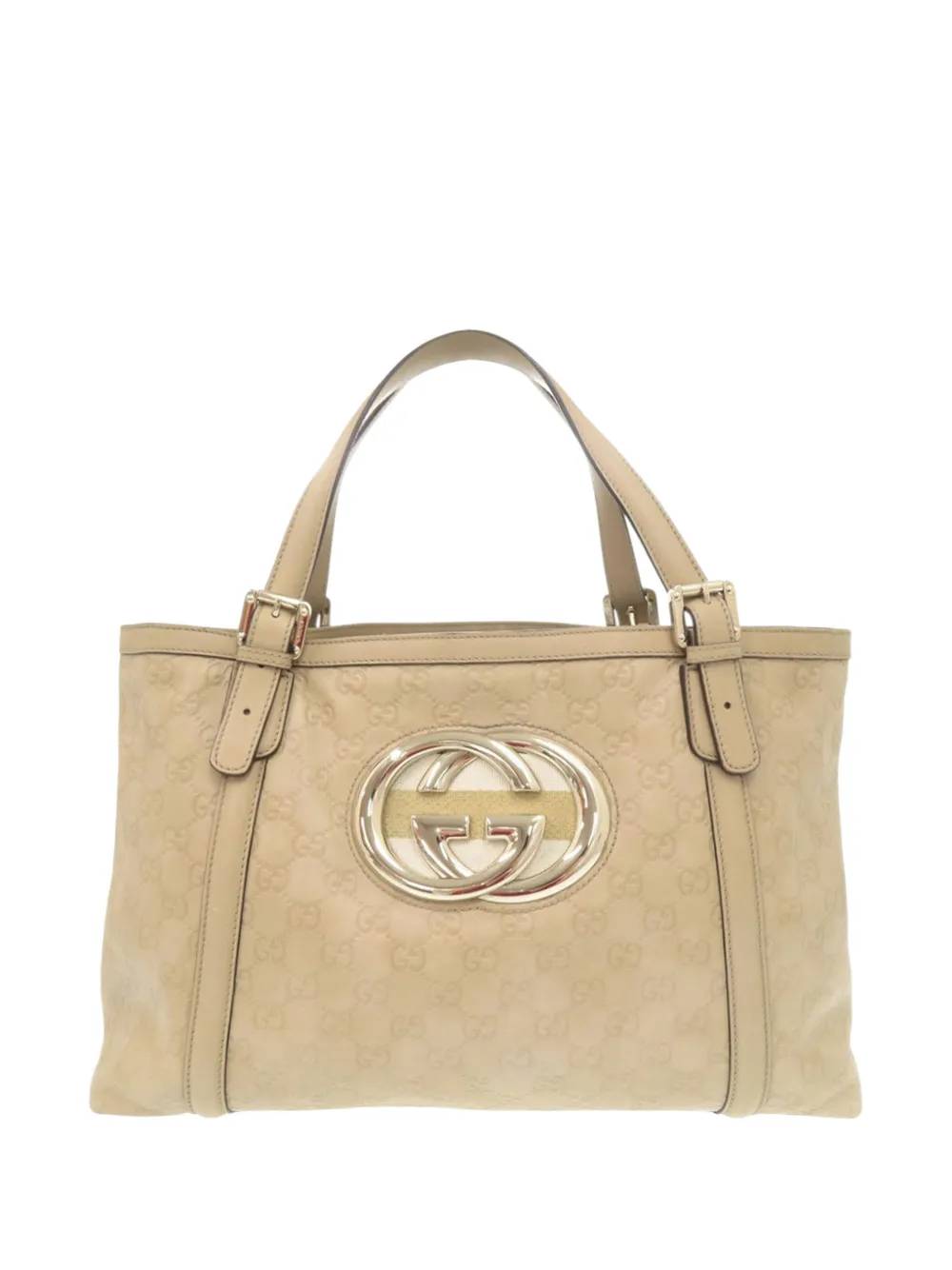 Gucci Pre-Owned 2000-2015 Guccissima Web Dialux Britt tote bag - Toni neutri