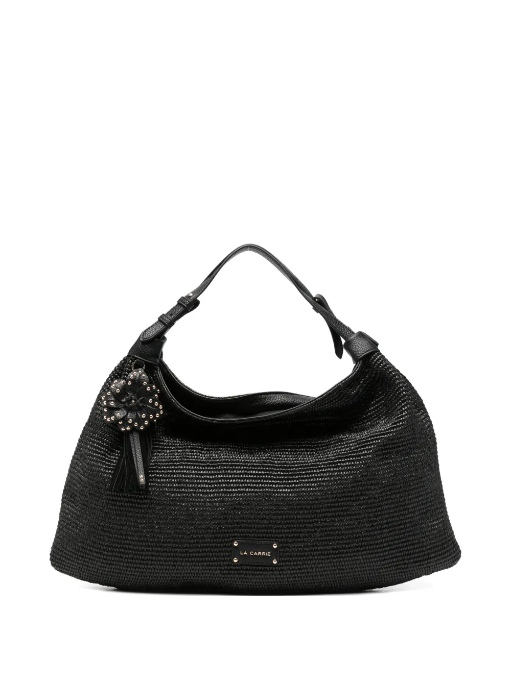 La Carrie Borsa tote La Plage con ciondolo - Nero